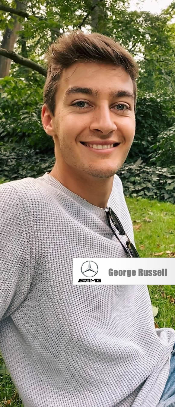 George Russell Mercedes AMG - falcon gp store